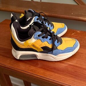 Kids Yellow and Blue Sneakers